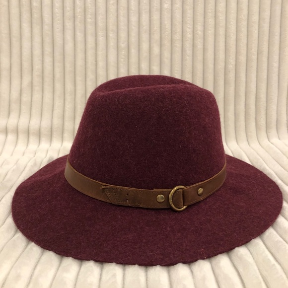 Frye Harness Wool Felt Tall Crown Fedora Hat NWT - Picture 4 of 10